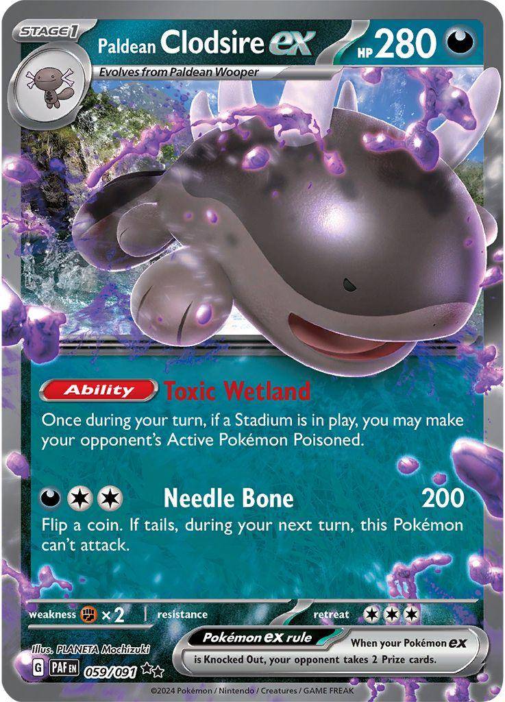 Paldean Clodsire ex - 059/091 - Paldean Fates