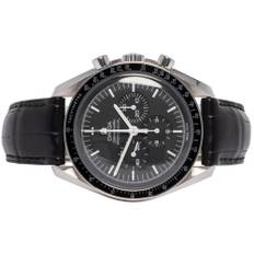 Omega Speedmaster Professional Moonwatch 42, Sort, Stål, Læder