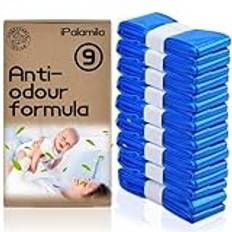 Påfyllning av blöjbehållare, blöjpåfyllningspåsar nedbrytbar kartongförpackning kompatibel med Tommee Tippee, Twist and Click, Angelcare Refill – max luktlås och grodskydd, blöjbehållare påfyllning