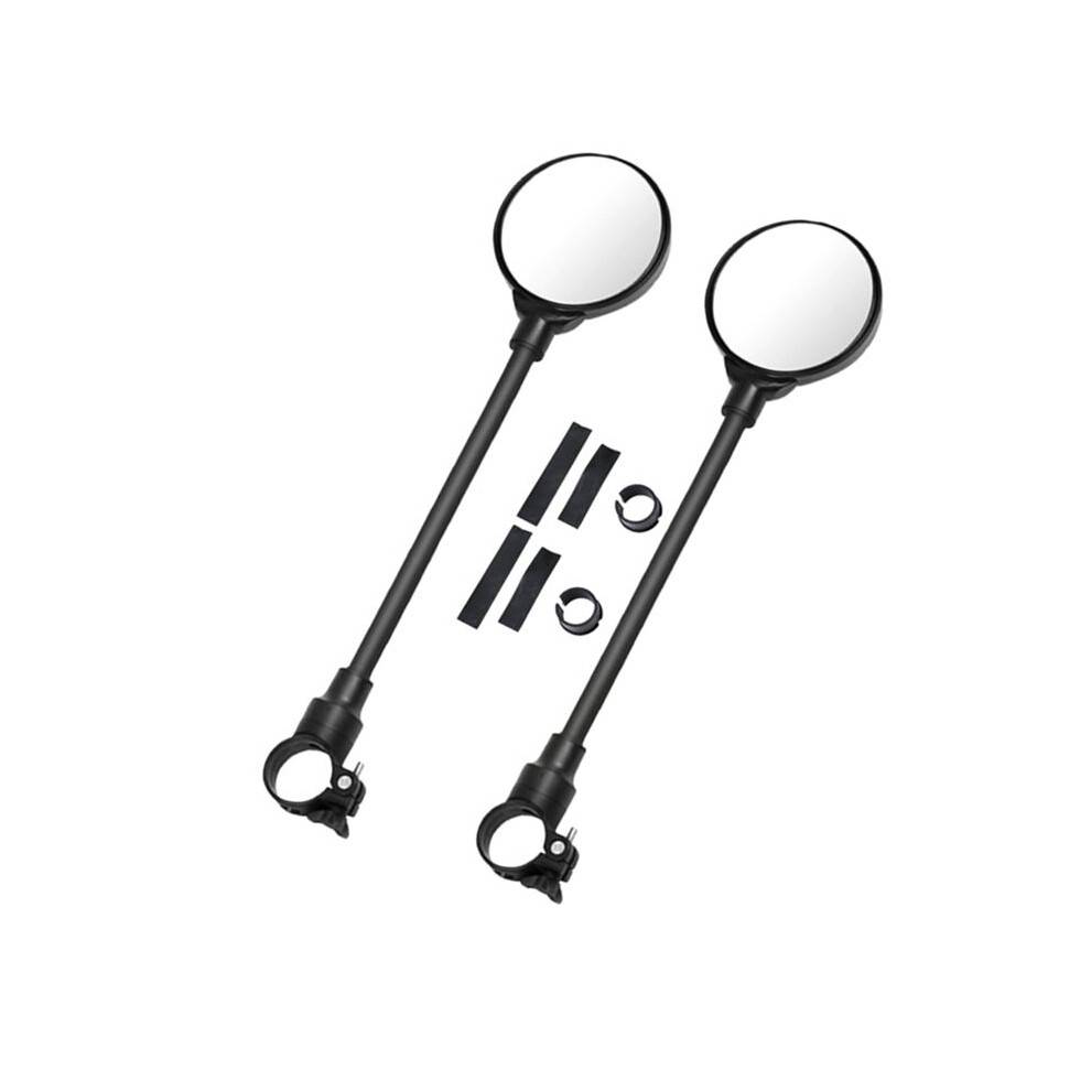 2PCS Bicycle Bike Mirror 360 Adjustable HD Acrylic Minute Electric Moto Moped Rearview Mirror Bike Accessories