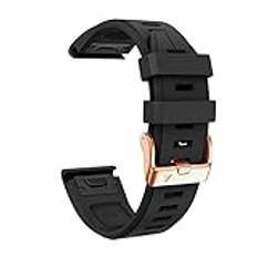 För Garmin Fenix 6S 5S 7S Klockarmband 20mm Armband För Fenix 6s Pro 5s Plus Rose Gold Spänne Silikon Snabbbyte Handledsremmar