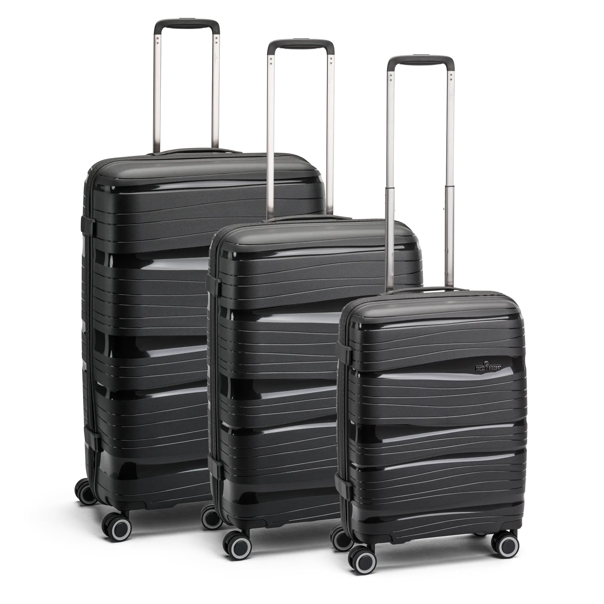 North Pioneer Oslo Resväskor 3-pack, champagne