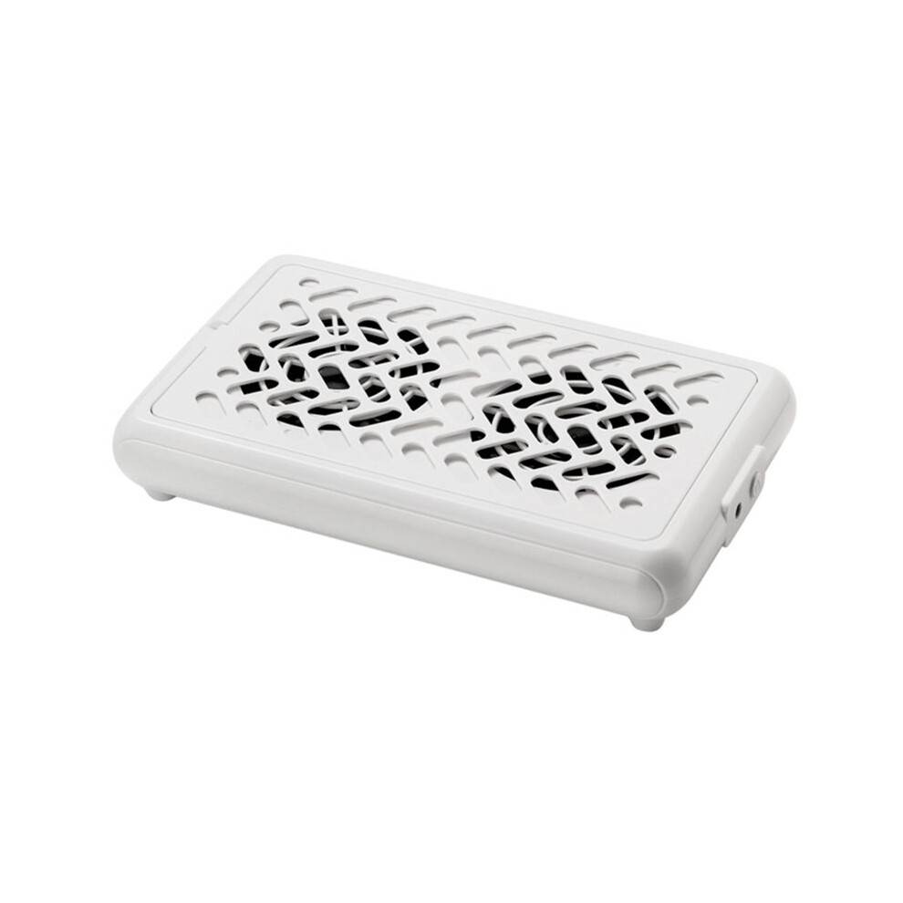 Nail Dust Collector 2 Fans Nail Tech Vacuum Nail Fan Dust Collector Vent with Filter Paper Sheets for Nail Art EU Plug