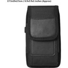 Mobiltelefon midjeväska män kvinnor liten nylon mobiltelefon hölster förvaring midja fanny pack handväska med bältesögla rumpväska 4 stl - Xxl