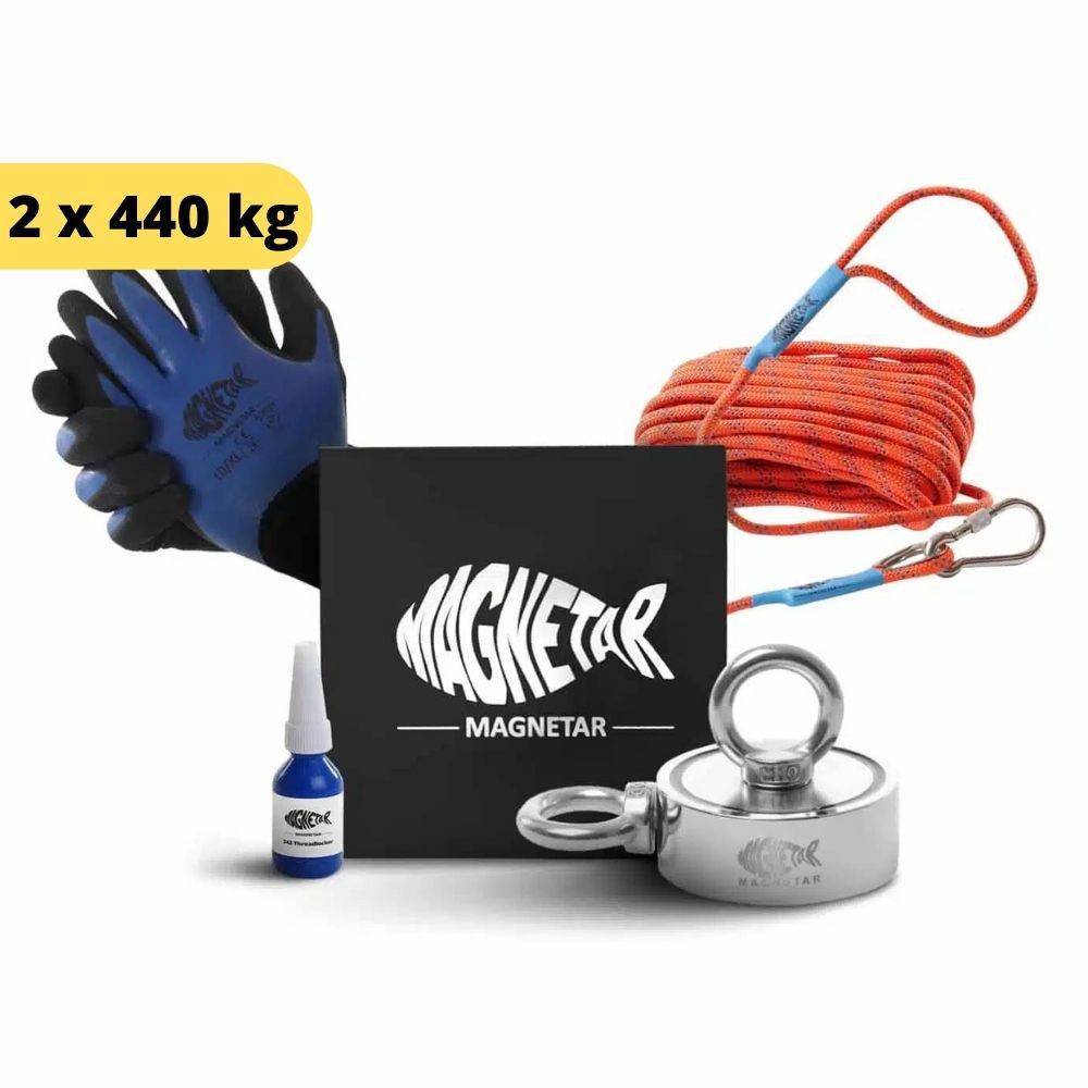 Bulldog 800 fiskemagnet - Pakke Størrelse L