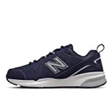 New Balance Men's 608v5 Casual Comfort Walking Shoe, Pigment/Gunmetal, 8.5 4E US