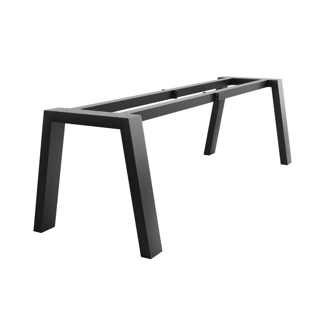 BORDSBEN I METALL Thusia Extreme svart 240/80/72 cm - Svart