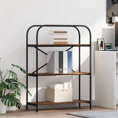 Hyllsystem Rökfärgad ek 80 x 30 x 109 cm Konstruerat trä
