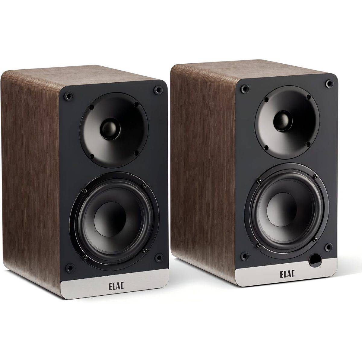 Elac Debut ConneX DCB41 valnöt (paket med 2) - Trådlös smart högtalare
