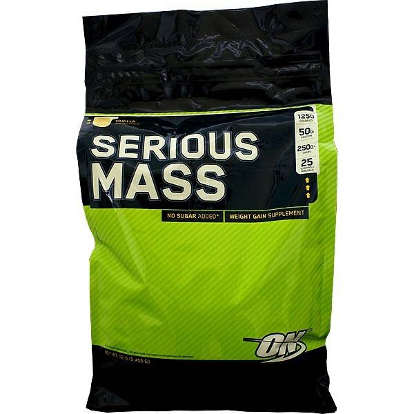 Optimum Nutrition Serious Mass, 5455g. Strawberry