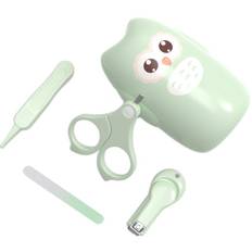 Baby Nail Care Set Baby Manicure Pedicure Kit with Protective Case for Newborn Infant Toddler Mint mintgrön färg