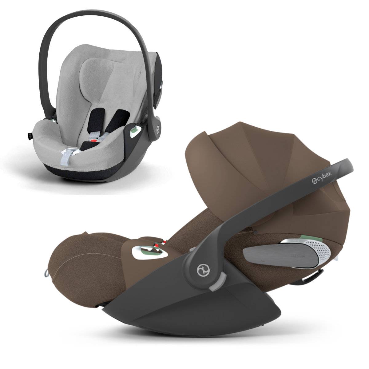 Cybex Cloud T i-Size baby car seat + Cloud T Summer Cover - Coconut Brown