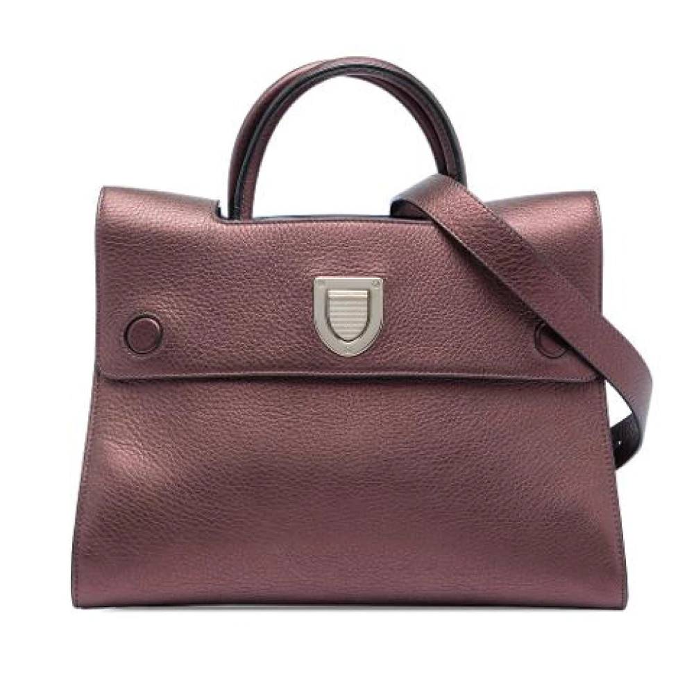 Dior Vintage Pre-owned Diorever Håndtaske - Vintage - Dame - Lilla - ONE SIZE - Uld