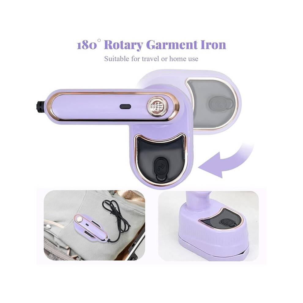 Portable Handheld Iron, Handheld Iron for Clothes, Travel Garment Steamer, Support Dry and Wet Ironing for Home EU