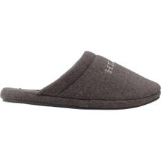 Tommy Hilfiger, Sko, Herre, Grå, 39 EU, Polyester, Fleece Homeslip Slippers