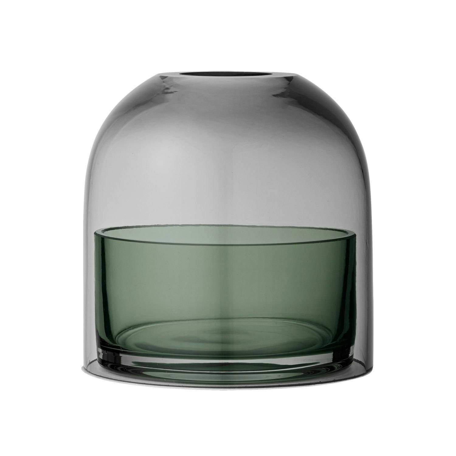 Aytm Tota Ljuslykta Small Svart/forest - Ljuslyktor Glas Svart - 500889001010