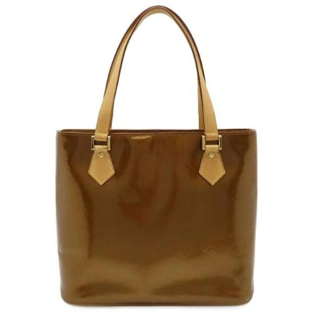 Louis Vuitton Vintage - Pre-owned Vernis Houston Tote Bag Bronze Vintage - Dam - ONE Size - Läder