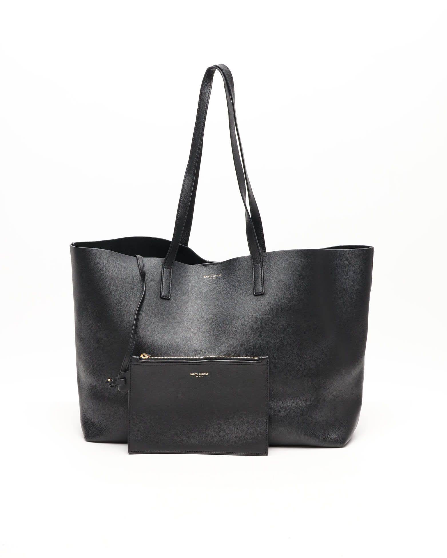 Saint Laurent Bold East/West Tote Bag - Black (One Size)