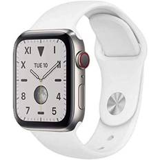 Apple Watch Series 5 (2019) | 44 mm | Titan | GPS + Cellular | silver | Sportband vit