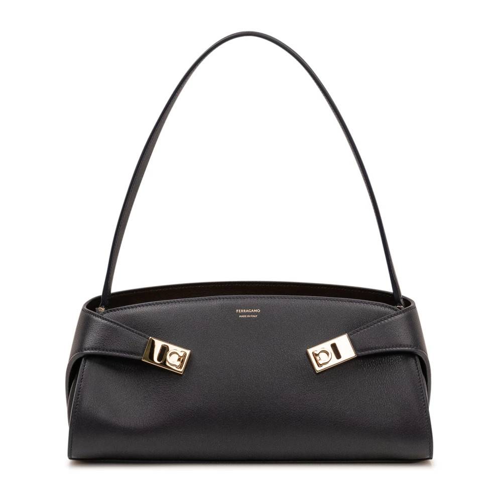 Ferragamo Hug East-West Skuldertaske - Tasker - Dame - Blå - ONE SIZE - Uld