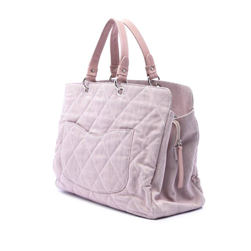 Chanel Vintage Tote Stl. - Totebags Från Magasin - Pink (L 31.50cm x W 42cm x D 16cm)