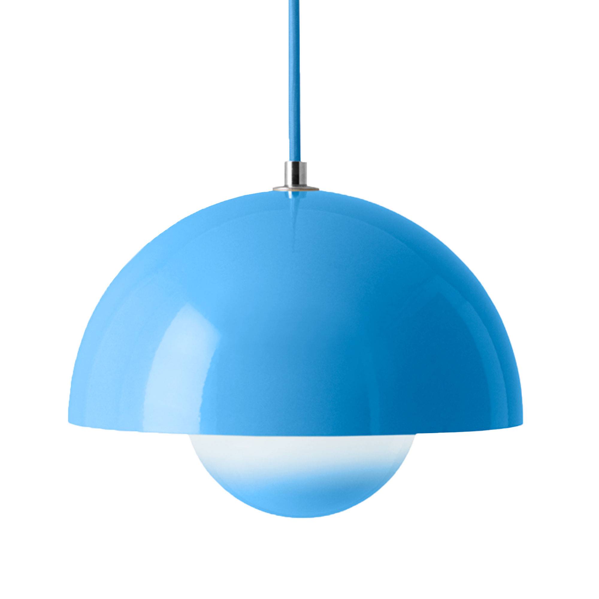 Flowerpot VP1 Pendel, Ø23 cm, af Verner Panton Swim Blue.