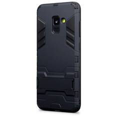 Mobilskal Samsung Galaxy A8 2018 Armour Black w/Stand