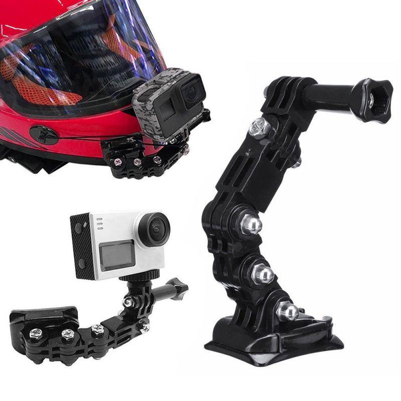 Kamerahållarsats för GoPro Motorcykelhjälm Hakfäste Justerbart Hakfäste Fler vinkelhållare red