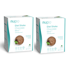 Nupo - 2 x Diet Shake Chocolate Mint Vegan 10 Portioner - Klar til levering - Prismatch