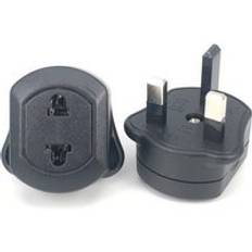US/EU to UK travel power socket plug adapter 13A 250V CE Malaysia Singapore