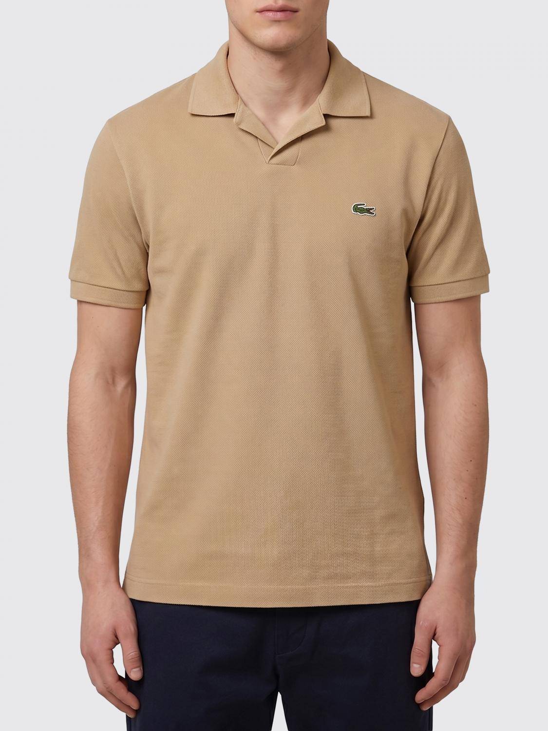 LACOSTE Polo Shirt Men color Sand - 4