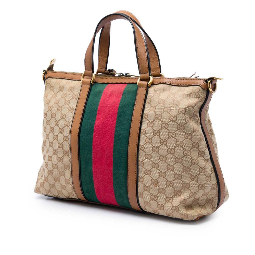 Gucci Vintage Gucci Tote L 28cm x W 41cm x D 15cm - Totebags hos Magasin.