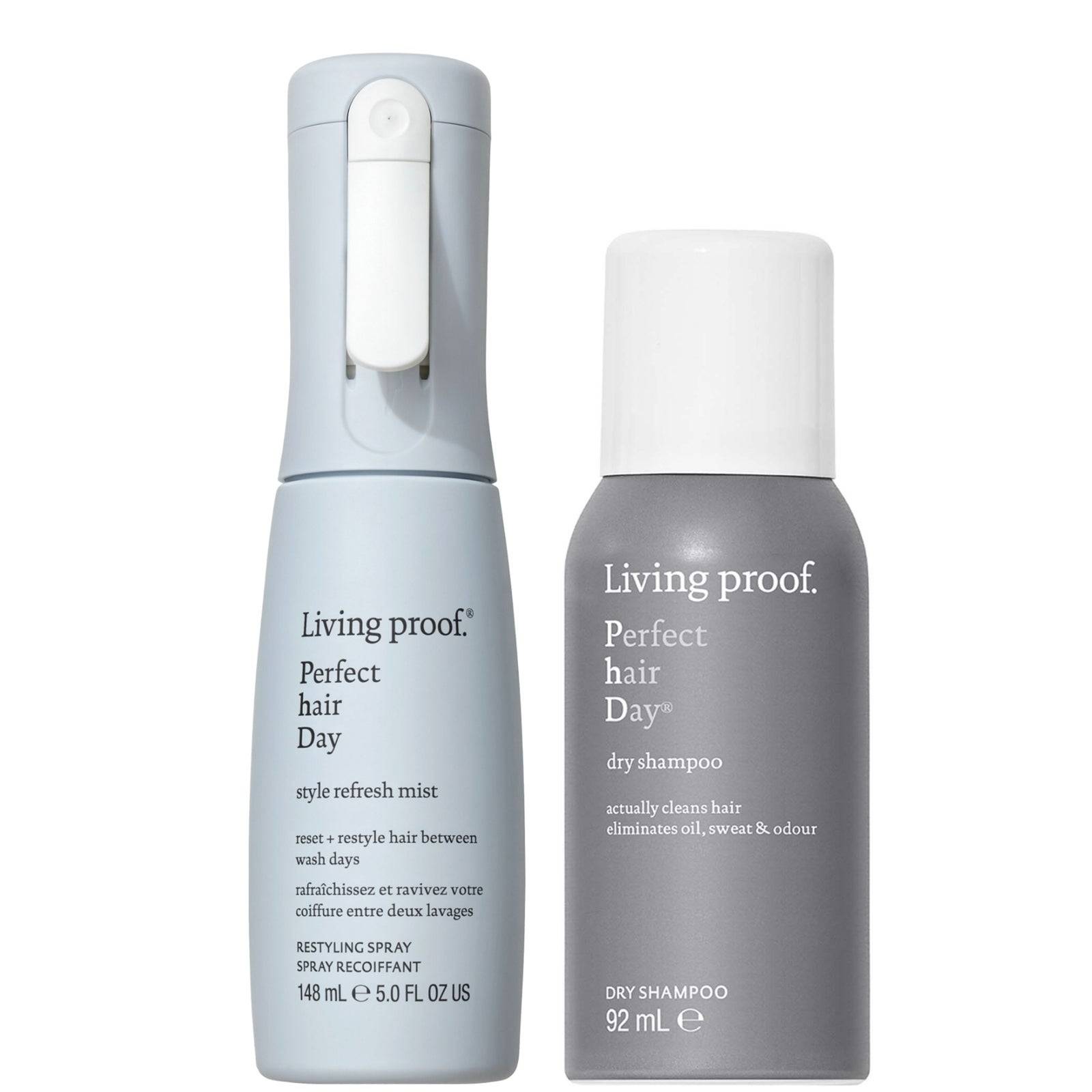 Living Proof Refresh & Revive Style Refresh Mist and Perfect Hair Day Dry Shampoo Duo
