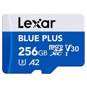 Lexar microSDXC Blue Plus UHS-I V30 Read 170MB/s with SD adapter  256 GB
