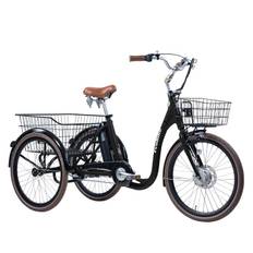 Fyndex - Elcykel Trehjulig Elcykel Evobike Elegant 24 tum 250W 2023 432 Wh - Svart