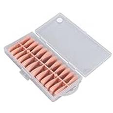 Ghzste 240pcs False Nail Tips Set Ultra Long Full Cover Artificial Nail Art Supplies för Nagelsalong Mjölk Kaffe Färg