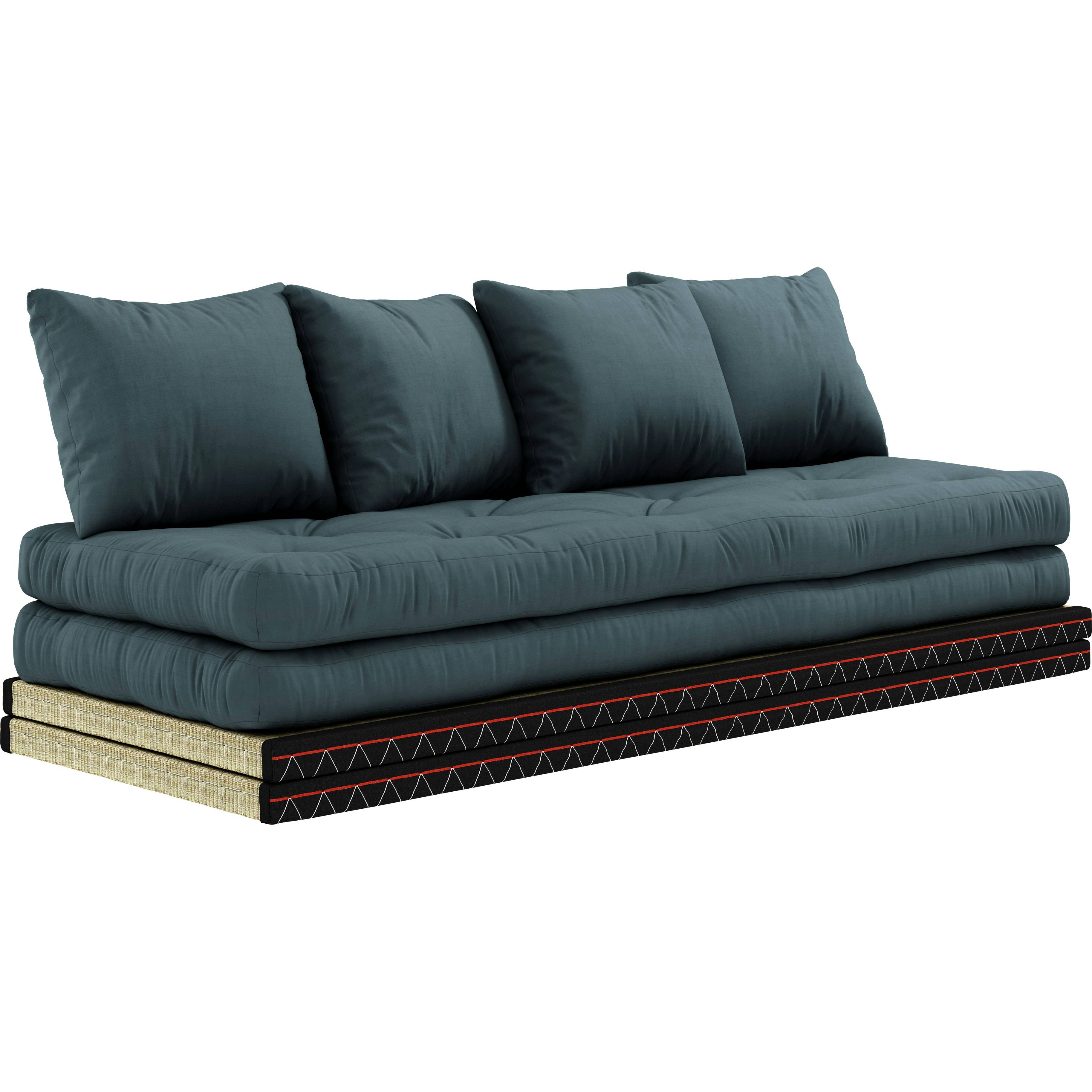 Karup Chico Sofa Med Madras 80x200 Cm Petrolblå - Sovesofaer Bomuld Petrol Blue - 170757757080