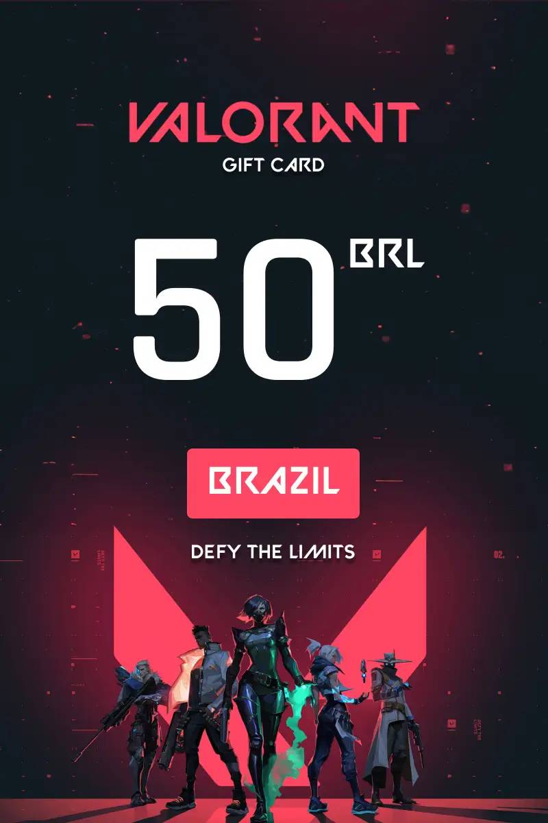 Valorant R$50 BRL Gift Card (BR) - Digital Code.