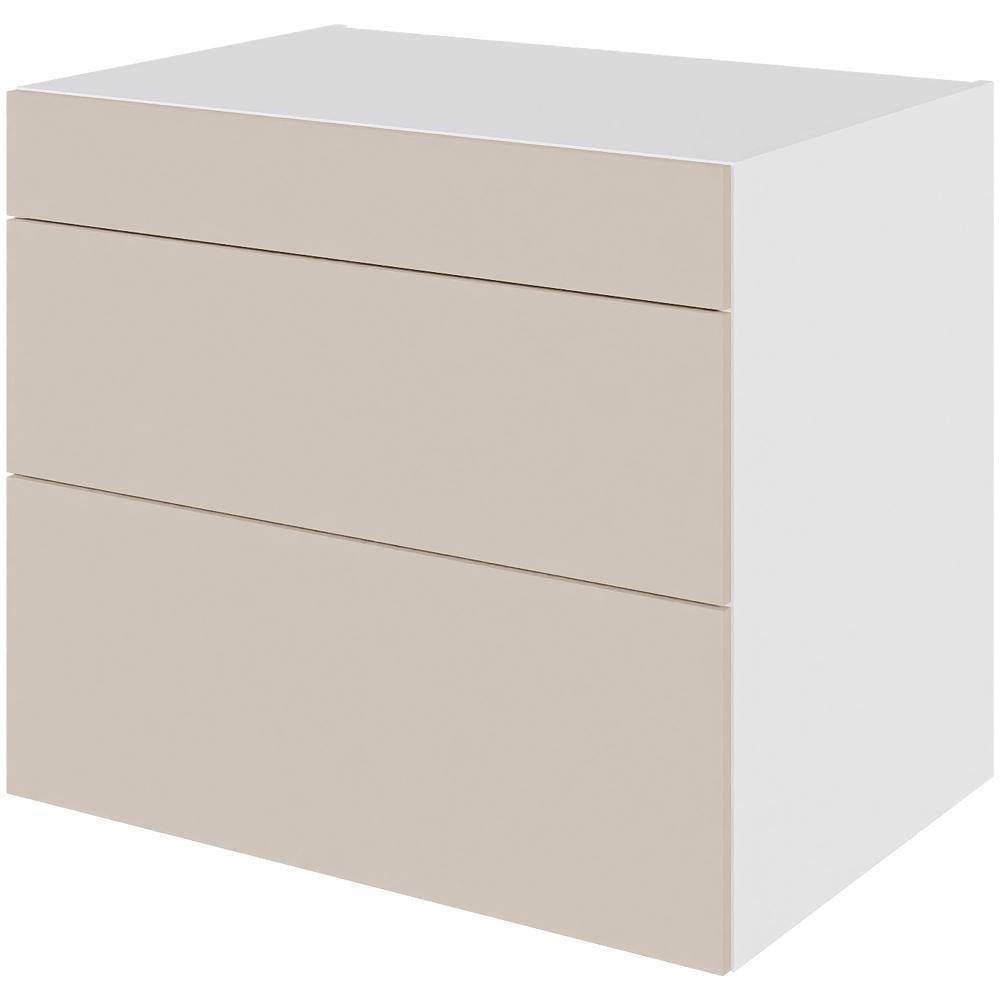 Multi-Living Køkken skuffeskab i Cibo Sabbia 123 H: 70,4 cm D: 60,0 cm - 3 skuffer deludtræk/softluk - Bredde: 100 cm