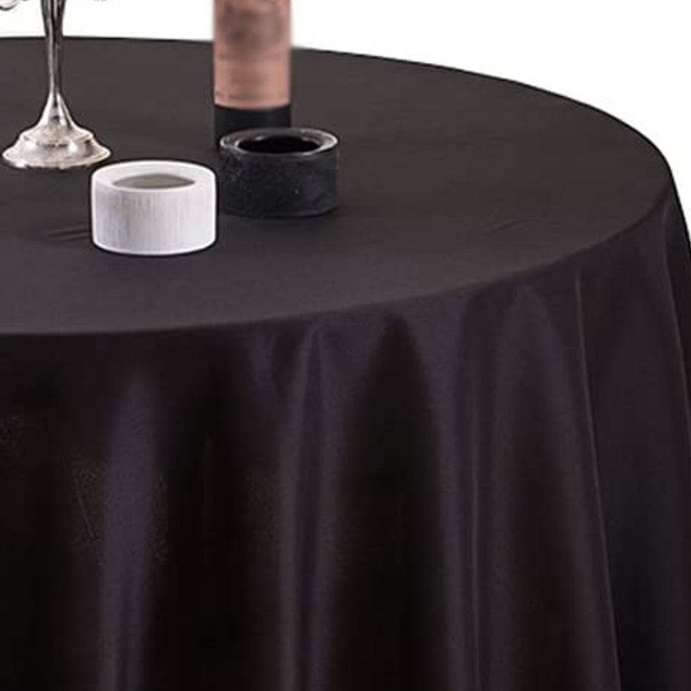 Gastro sort Ø 180 cm, rund damask dug