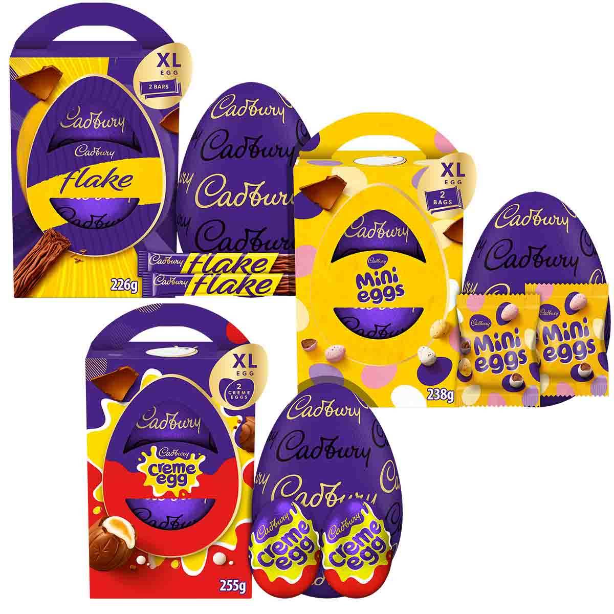Cadbury Chocolate Easter Eggs XL (Bundle of 3)
