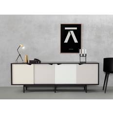 Andersen Furniture S1 skænk (Naturolieret valnød, Hvid front)