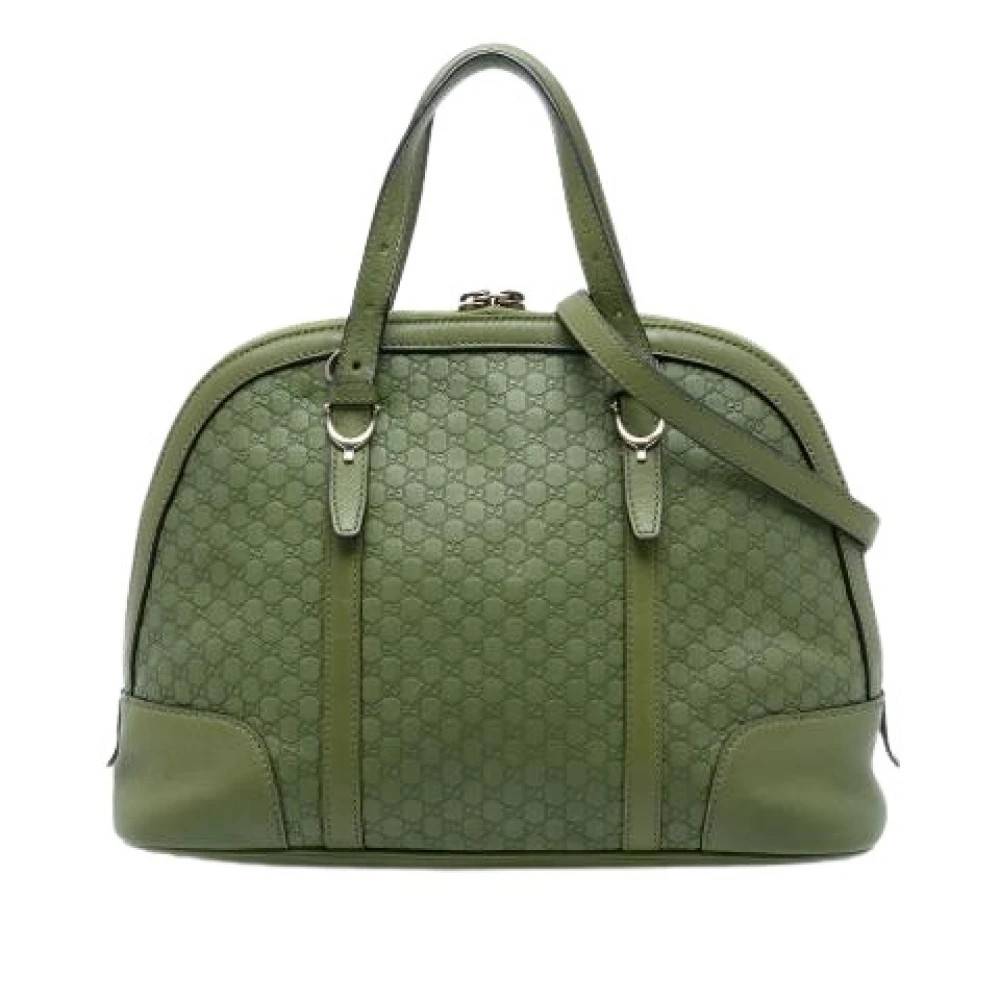 Gucci Vintage Pre-owned The Nice Satchel - Vintage - Dame - Grøn - ONE SIZE - Uld