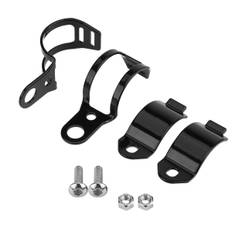 2 stk Motorcykel Blinklys Monteringsbeslag Passer til 30-45mm forgaffel scooter (sort)