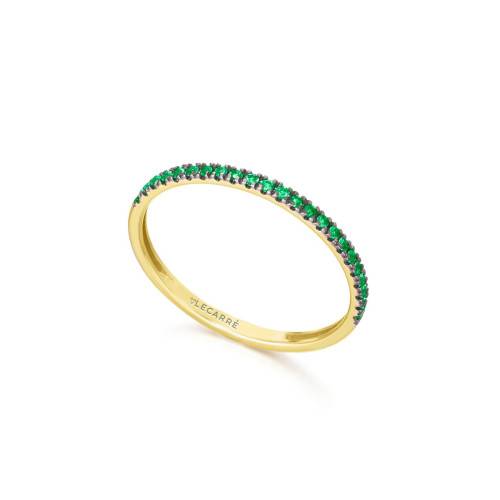Anillo LeCarré Eden Oro 18k con Esmeraldas