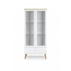 DOT Vitrine Skab Eg/Hvid