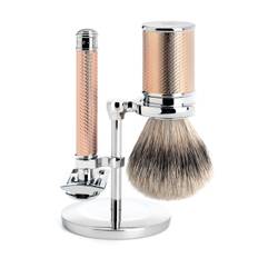 Muhle R89 Rose Gold Safety Razor & Silvertip Set