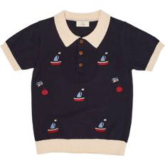 Copenhagen Colors Polo W. Embroidery Stl. 98 fepojkar - Pikétröjor Från Magasin - Navy Comb. (98)