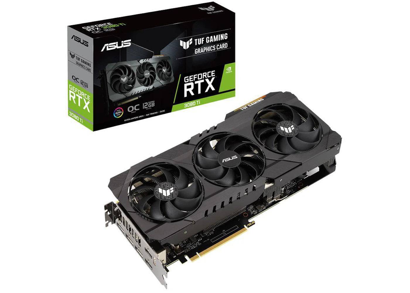 NVIDIA ASUS TUF GAMING GeForce RTX 3080 Ti 12G Graphics Card (TUF-RTX3080TI-12G-GAMING) - One Size (One Size)