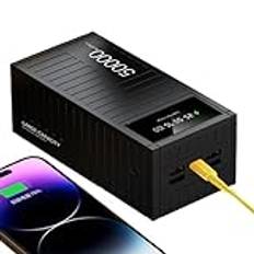 Portable Charger Bank, USB Portable Charger, Compact Power Bank, Lightweight Power Bank, Phone Charger Multifunctional Energy Bank With LED Display For Hiking Camping Journey Outdoor